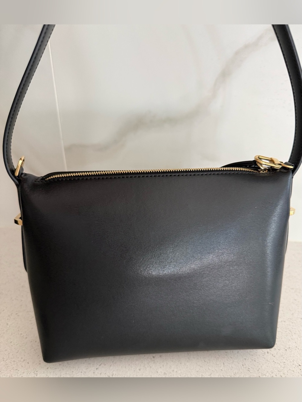 TOTEME shoulder bag Logo-detail Black leather - Picture 3 of 7